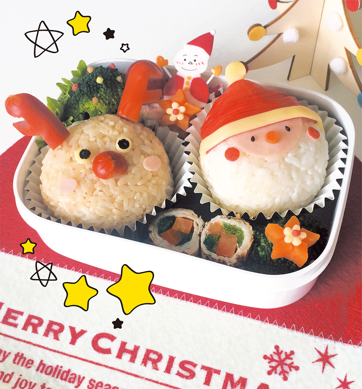 第13回 クリスマスキャラ弁 キャラフードで家族を笑顔に 北海道新聞 旭川支社 ななかまど